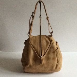 Hobo Camel Perforated Hobo Bag